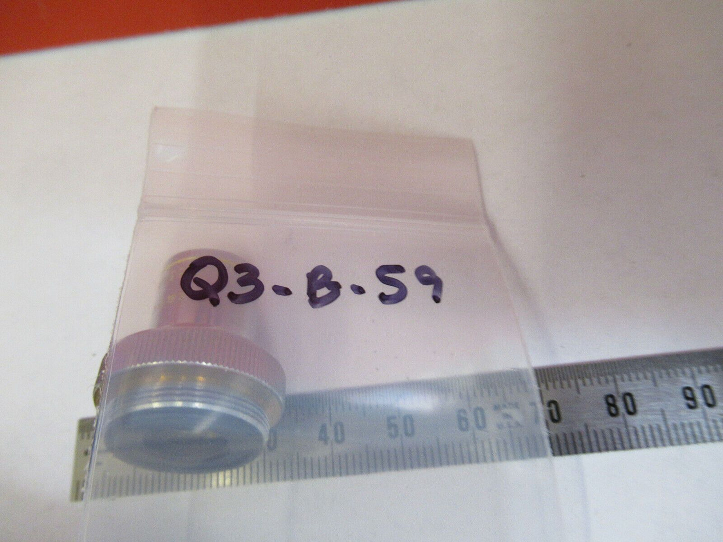 TASCO JAPAN 5X OBJECTIVE LENS OPTICS MICROSCOPE PART AS PICTURED &Q3-B-59