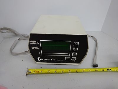 SEMPREX MICROSCOPE READOUT DISPLAY  TOOL MAKER STAGE AS IS BIN #TB-4