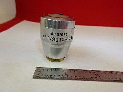 MICROSCOPE PART OBJECTIVE LENS REICHERT AUSTRIA PLAN EPI 56X OPTICS BIN#L8-A-08