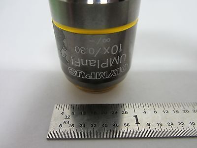 OPTICAL MICROSCOPE OBJECTIVE OLYMPUS JAPAN UMPLANFI 10X  OPTICS AS IS BIN#M3-98