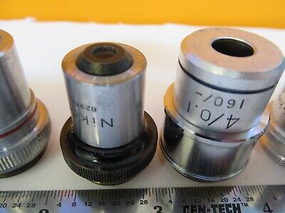 LOT LENSES OBJECTIVE OPTICS MICROSCOPE PART AS PICTURED &1E-C-93