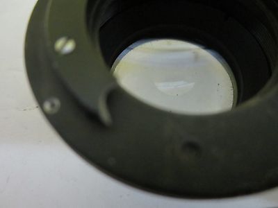 MICROSCOPE PART CONDENSER LENS + IRIS OPTICS AS IS BIN#T9-11