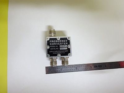 RF MICROWAVE FREQUENCY CONVERTER LORCH 218Z TNC CONNECTOR AS IS  BIN#P9-05