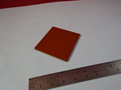 OPTICAL OPAQUE [Terracotta color] PLATE SQUARE OPTICS AS PICTURED &55R-A-01