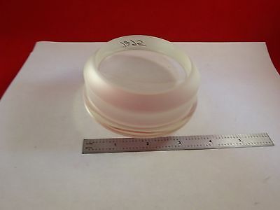 VERY LARGE CONVEX CONCAVE GLASS LENS (needs surface polishing) OPTICS &K7-A-99