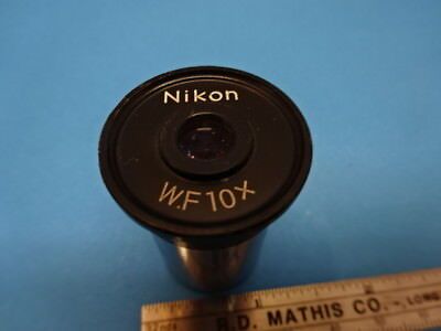 FOR PARTS NIKON WF10X EYEPIECE OCULAR MICROSCOPE PART OPTICS AS IS &90-A-15