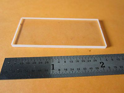 OPTICAL BK7 GLASS PLATE 5.4x2.4x0.22 cm LASER OPTICS BIN#D7-11