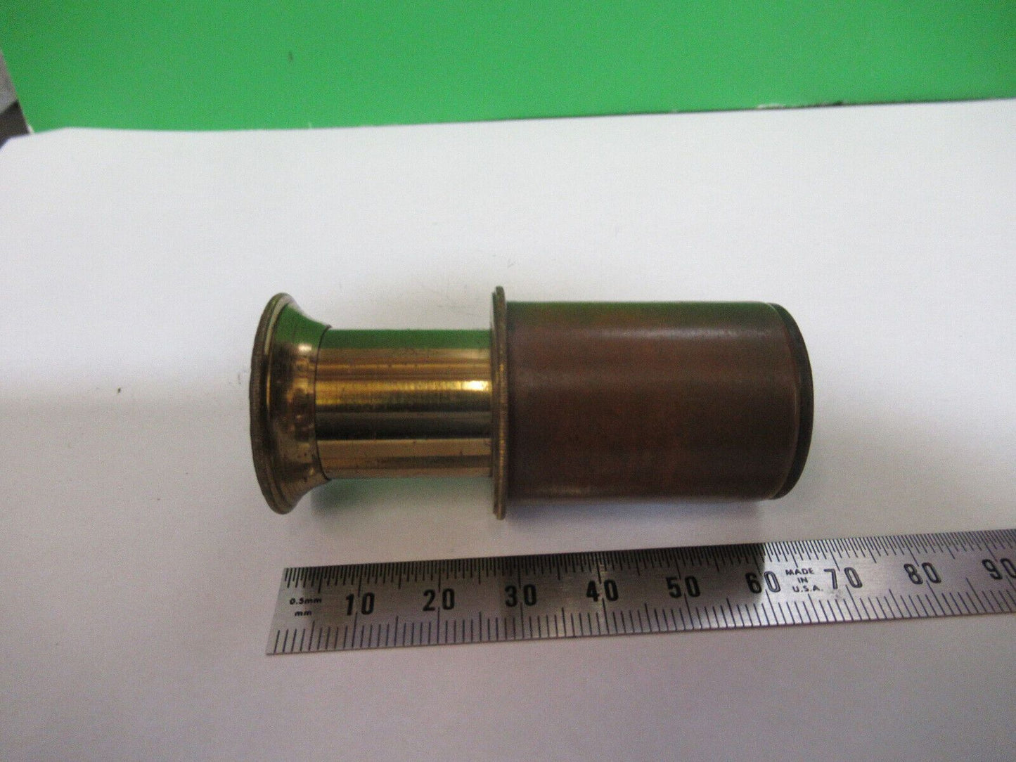 ANTIQUE BRASS RARE UK ENGLAND EYEPIECE MICROSCOPE PART AS PICTURED P2-B-25