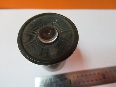 ANTIQUE BRASS EYEPIECE VINTAGE OKULAR "2" MICROSCOPE PART AS PICTURED &A3-B-92