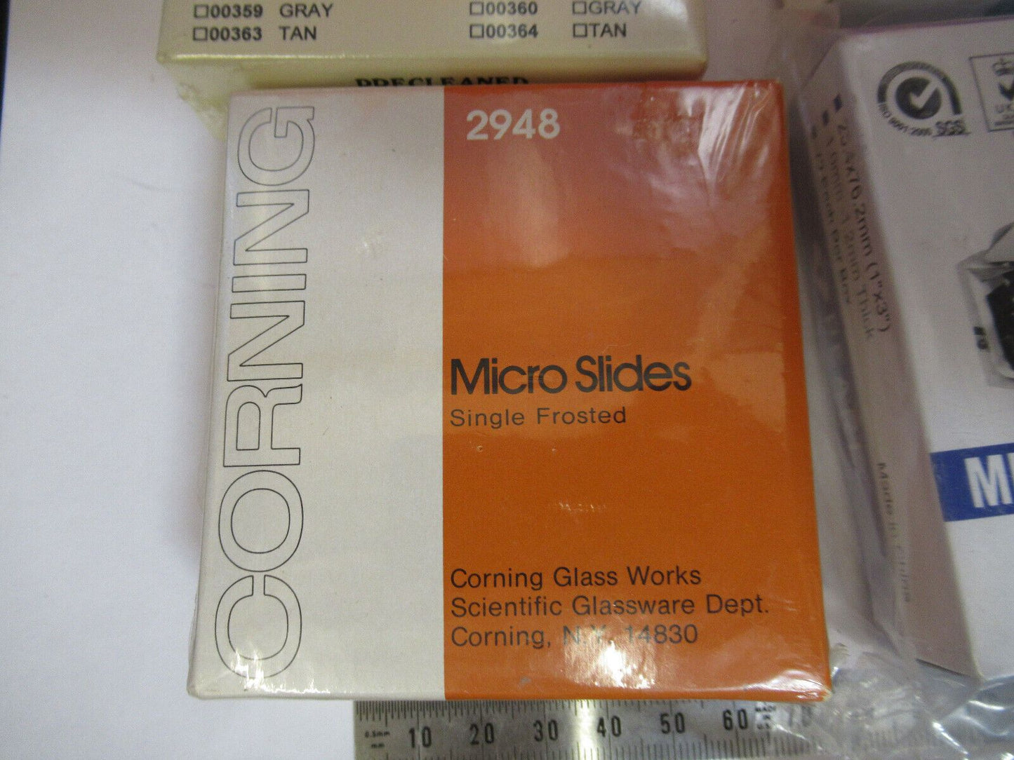 LOT GLASS SLIDES ASSORTED MICROSCOPE PART AS PICTURED Y7-B-33