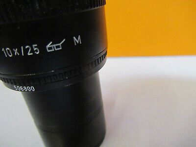 LEICA DMR 10X/25 EYEPIECE GERMANY 506800 MICROSCOPE PART AS PICTURED R7-A-40