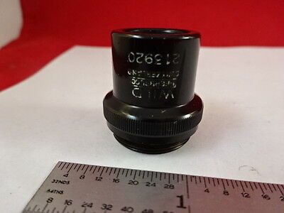 MICROSCOPE PART WILD SWISS OBJECTIVE LENS 4X OPTICS AS IS #D6-B-05