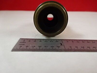 MICROSCOPE PART ANTIQUE BRASS OBJECTIVE LEITZ GERMANY 6 OPTICS AS IS N5-A-11