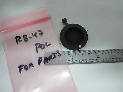 OPTICAL MICROSCOPE POLARIZER [burnt out]  OPTICS AS IS BIN#R8-47