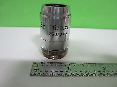 MICROSCOPE PART OBJECTIVE REICHERT AUSTRIA EPI 16X OPTICS AS IS BIN#T3-43