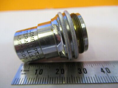 VINTAGE BAUSCH LOMB 10X OBJECTIVE OPTICS MICROSCOPE PART AS PICTURED &W3-B-37