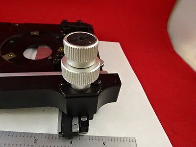 MICROSCOPE PART LEITZ GERMANY STAGE SPECIMEN TABLE MICROMETER AS IS BIN#L2-B-04