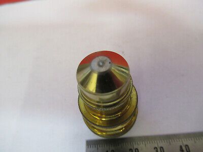 ANTIQUE BRASS BAUSCH LOMB OBJECTIVE 1.9mm MICROSCOPE PART AS PICTURED #F6-B-91