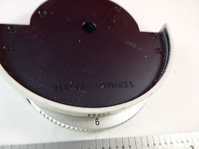 MICROSCOPE PART LEITZ GERMANY IRIS nm mm HOLE 673019 OPTICS AS IS BIN#K9-B-16