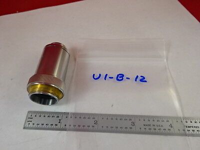 MICROSCOPE PART OBJECTIVE LEITZ WETZLAR GERMANY 100X OPTICS AS IS B#U1-B-12