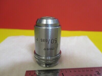 LEITZ WETZLAR GERMANY POL OBJECTIVE 50X/170 MICROSCOPE PART AS PICTURED FT-6-103