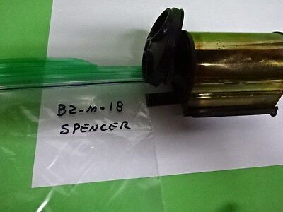 MICROSCOPE PART BRASS SPENCER VINTAGE TUBUS + NOSEPIECE AS IS #B2-M-18