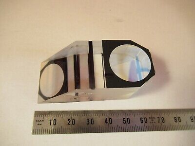 NIKON JAPAN GLASS PRISM [chipped] HEAD MICROSCOPE OPTICS AS PICTURED &14-A-06