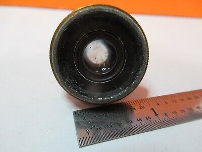 ANTIQUE BRASS MOUNTED LENS CONDENSER ?? OPTICS MICROSCOPE AS PICTURED &7B-B-50