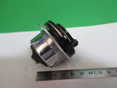 LEITZ WETZLAR CONDENSER + IRIS ASSEMBLY MICROSCOPE PART AS PICTURED &Z9-A-62