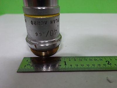 MICROSCOPE PART OBJECTIVE AO 40X ACHROMAT AMERICAN OPTICS AS IS  BIN#W3-34