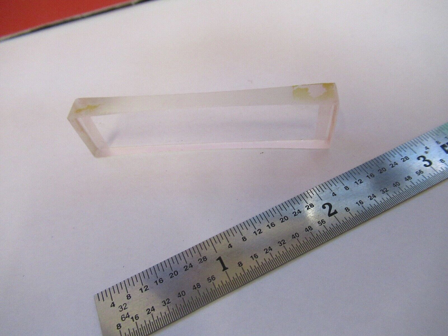 OPTICAL GLASS RECTANGULAR LENS BI CC CONCAVE OPTICS AS PICTURED &3-FT-X47