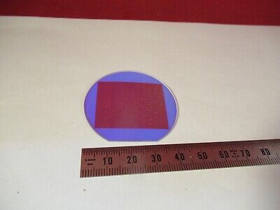 OPTICAL UNKNOWN PURPOSE DICHROIC CONVEX PLATE OPTICS AS PICTURED &12-A-08