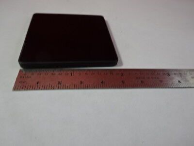 OPTICAL GLASS SQUARE DARK FILTER OPTICS AS IS #91-27