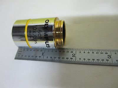 MICROSCOPE OBJECTIVE OLYMPUS ACH ACHROMAT 10X INFINITY OPTICS as pictured #U1-20