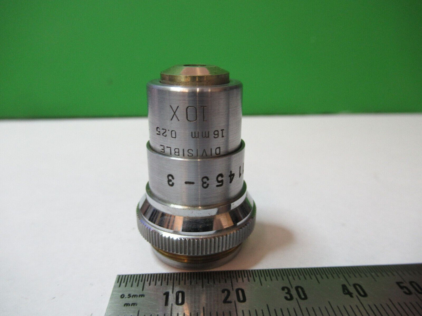 UCLA DIVISIBLE 10X  BAUSCH LOMB OBJECTIVE MICROSCOPE PART AS PICTURED &5-B-03