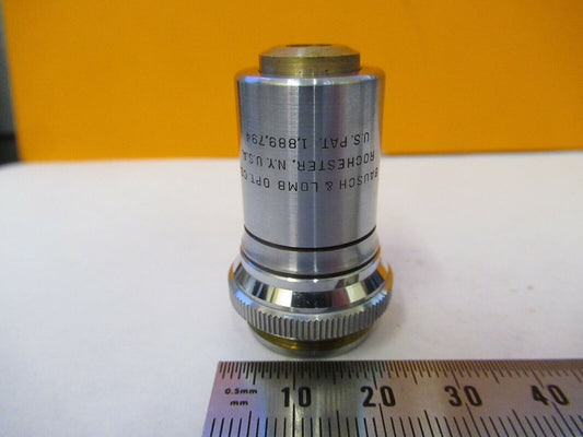 BAUSCH LOMB OBJECTIVE 10.25mm tubus 215mm MICROSCOPE PART AS PICTURED &F9-A-16