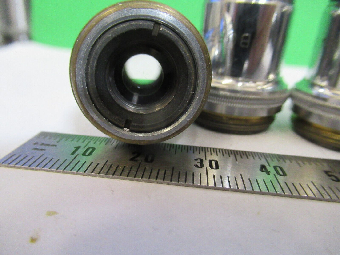 LOT SPENCER OBJECTIVE 10X 44X 95X MICROSCOPE PART OPTICS AS PICTURED AO #Z8-A-35