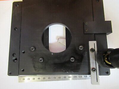 FOR PARTS MEIJI JAPAN XY STAGE TABLE MICROSCOPE PART AS PICTURED 4B-FT-12