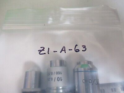 ASSORTED OBJECTIVES LENSES OPTICS LOT MICROSCOPE PART AS PICTURED Z1-A-63