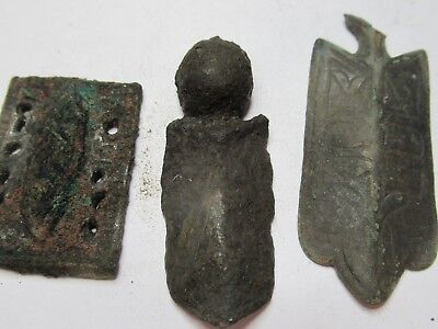 ANTIQUE BRASS BRONZE LOT MEDIEVAL ??? from EUROPE BOG FIND AS PICTURED &3-DT-10