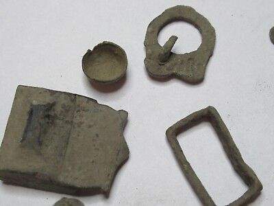 ANTIQUE BRASS BRONZE LOT MEDIEVAL ??? from EUROPE BOG FIND AS PICTURED &3-DT-09