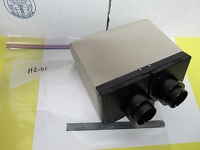 OLYMPUS LARGE HEAD MICROSCOPE PART OPTICS BIN#H2-01