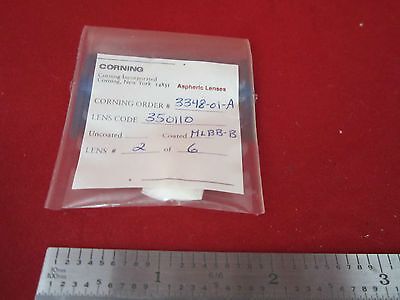 OPTICAL ASPHERIC LENS LASER OPTICS COATED CORNING BIN#4