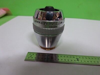 MICROSCOPE PART OBJECTIVE LEITZ GERMANY HL 20X DF OPTICS AS IS BIN#72-39