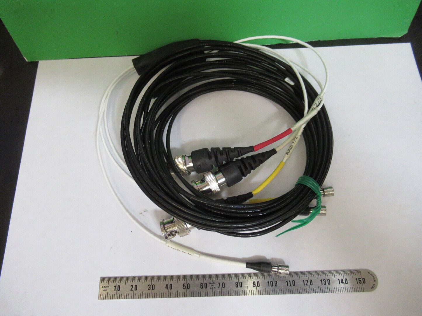 20 FEET TRIAXIAL CABLE  10-32 TO BNC for PIEZO ACCELEROMETER PICTURED H7-B-81