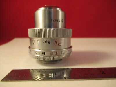 LEITZ GERMANY OBJECTIVE APO PV 40X L MICROSCOPE PART OPTICS AS PICTURED &1E-B-27