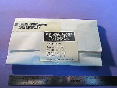 OPTICAL SMALL DIAMOND TOOL DRUKKER ZN AMSTERDAM CUTTER HEAD 771800 OPTICS BIN#22