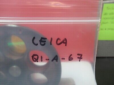 LEICA GERMANY FILTER TURRET OPTICS MICROSCOPE PART AS PICTURED &Q1-A-67