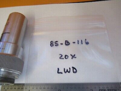 RARE LWD LG 20X LONG OBJECTIVE MICROSCOPE PART OPTICS AS PICTURED &85-B-116