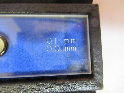 BAUSCH LOMB OPTICAL MICROSCALE CALIBRATION STANDARD OPTICS AS PICTURED &4B-FT-10